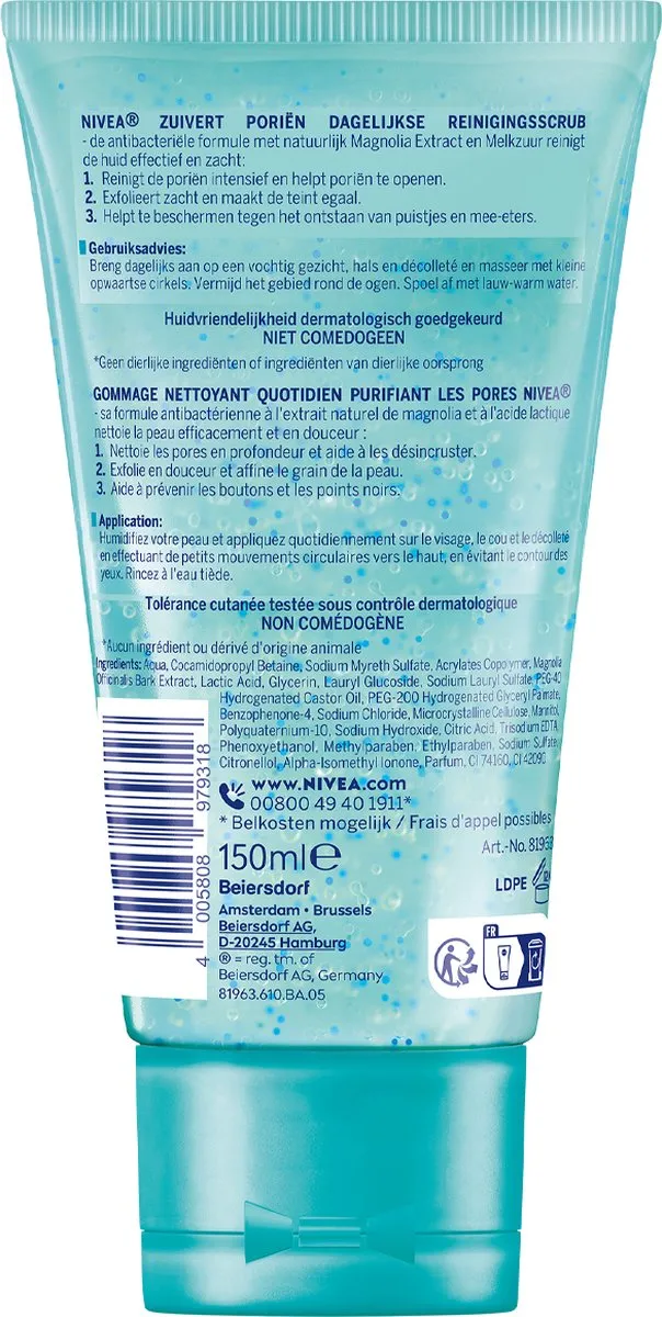 NIVEA Essentials Dagelijkse Reinigingsscrub 150ml