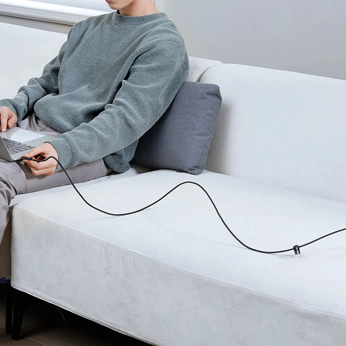Baseus Cafule USB-C Kabel 100W - 2 Stuks - Rood/Zwart & Zwart/Grijs