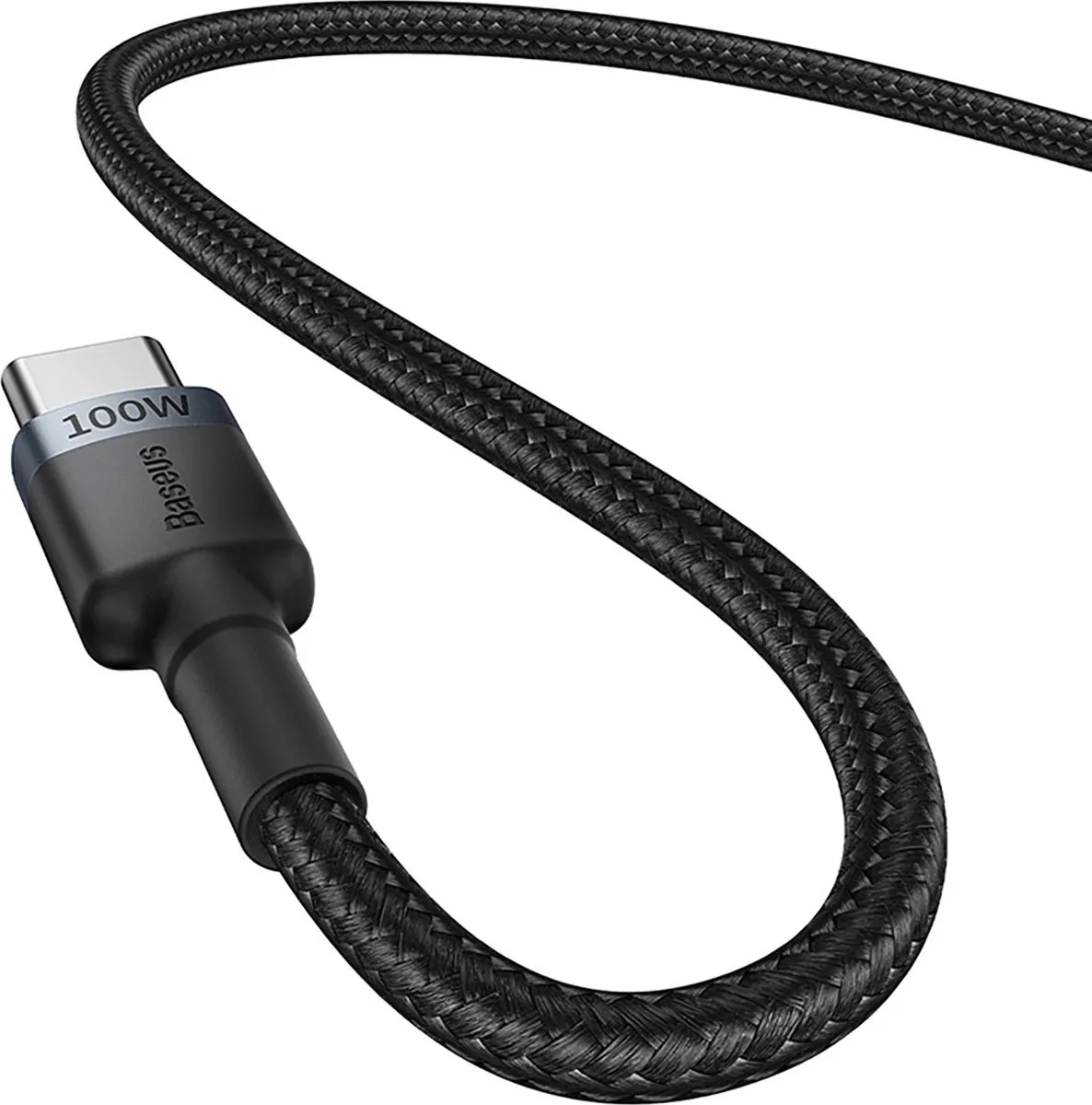 Baseus Cafule USB-C Kabel 100W - 2 Stuks - Rood/Zwart & Zwart/Grijs - afbeelding 6 van 6