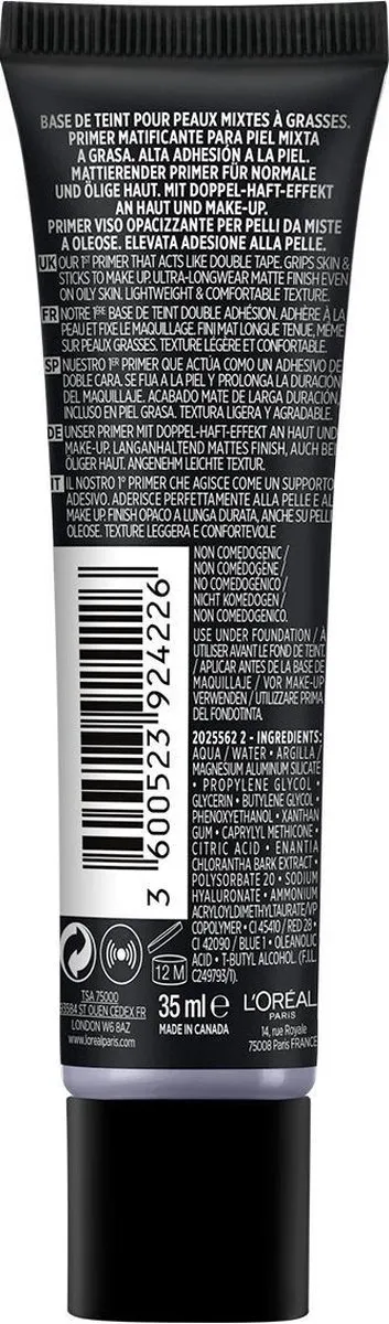 L'Oréal Paris Infaillible Super Grip Primer 35ml - Roze