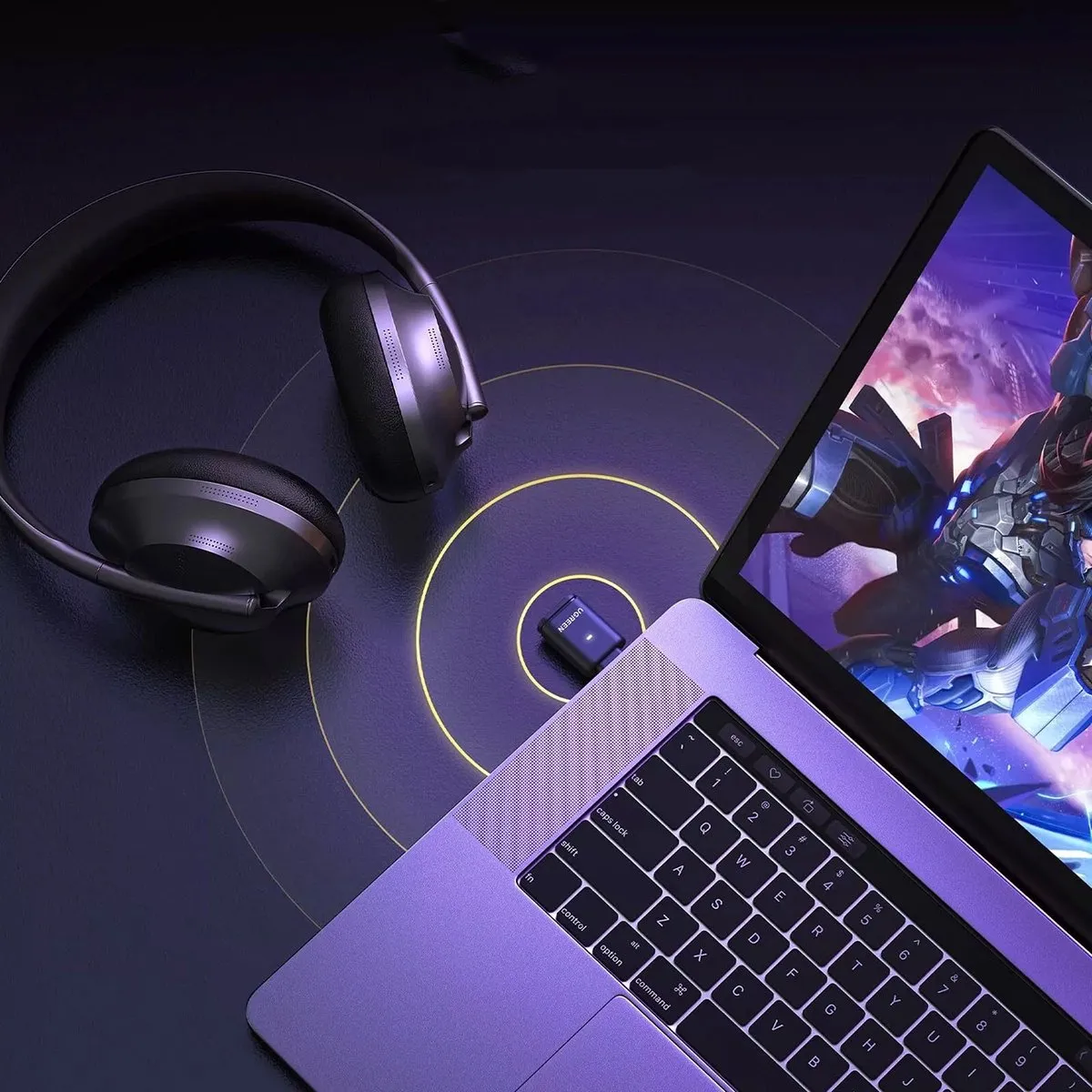 Ugreen Adapter Bt501 Usb-C Naar Bluetooth 5.3 Met Aptx-Overdracht Voor Smartphones