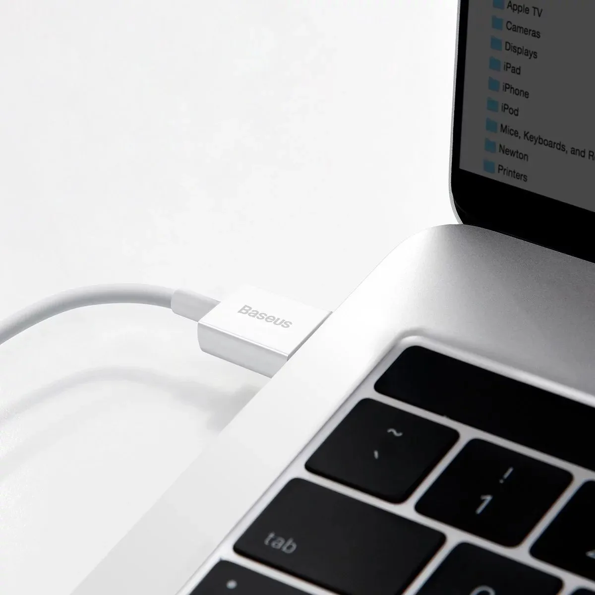 Baseus Superior USB Type-C Kabel 66W 6A 1m - Wit