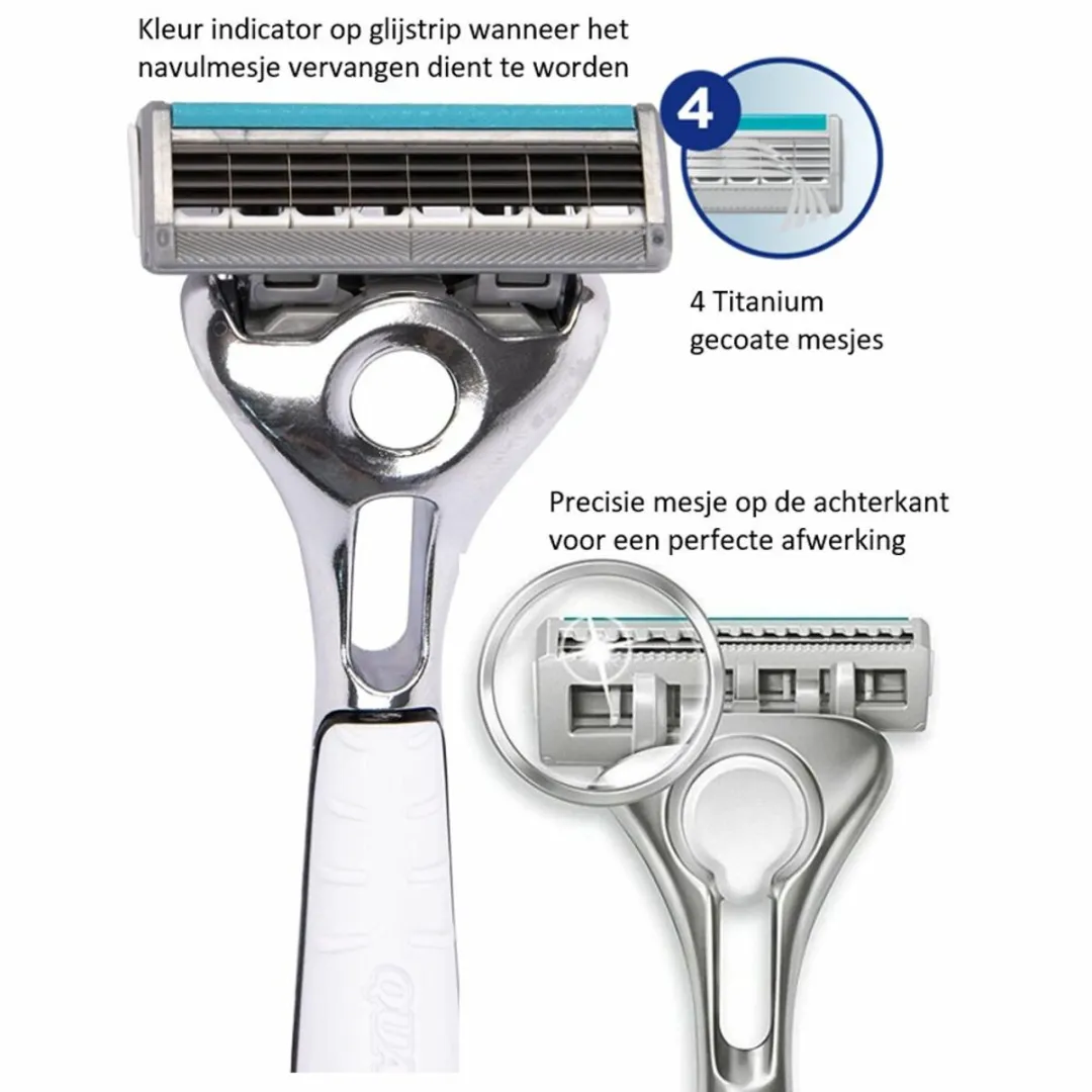 Wilkinson Quattro Scheermes Essential 4 - 3 x - Voordeelverpakking