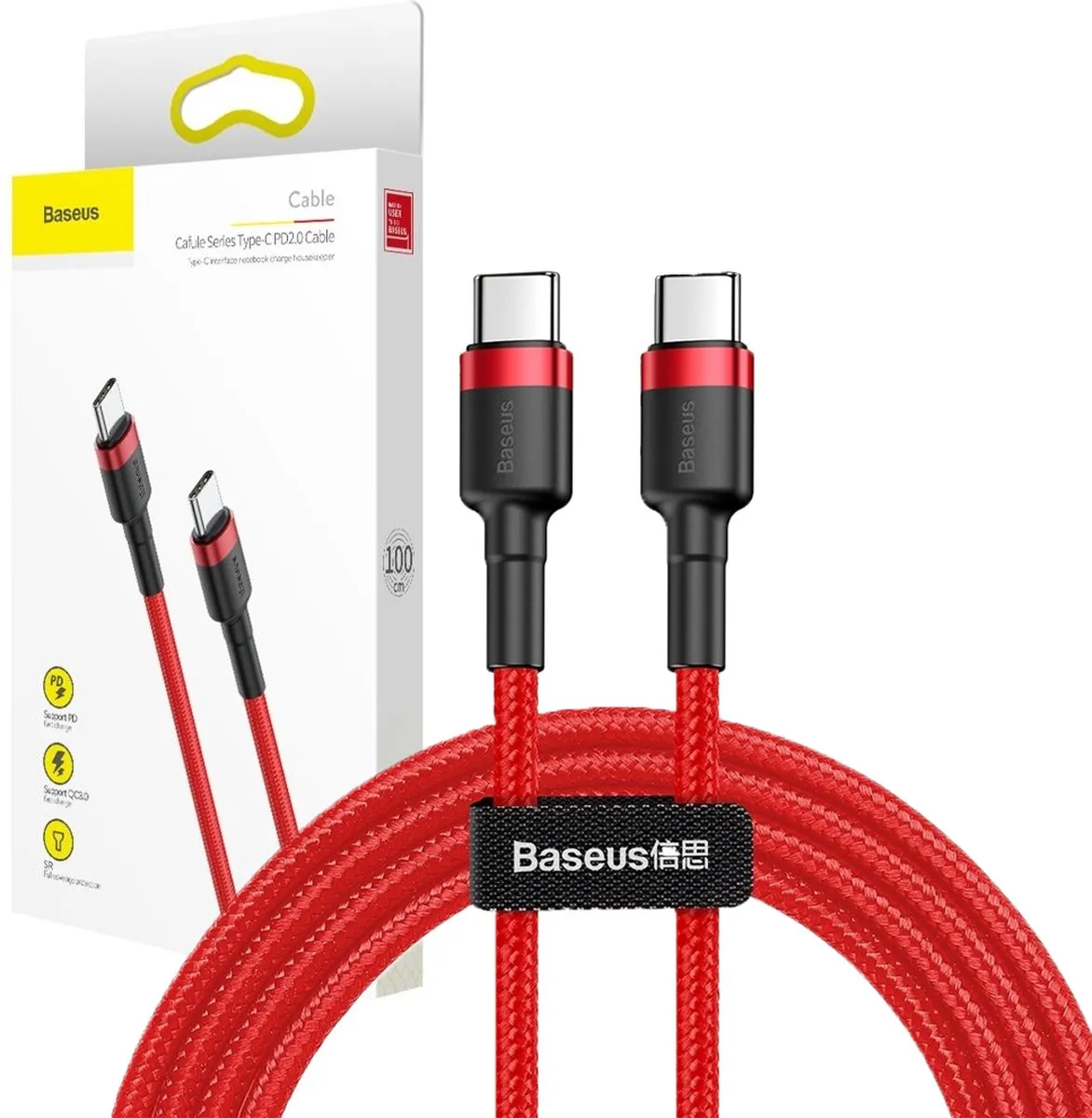 Baseus Cafule USB-C Kabel 60W PD2.0 1m