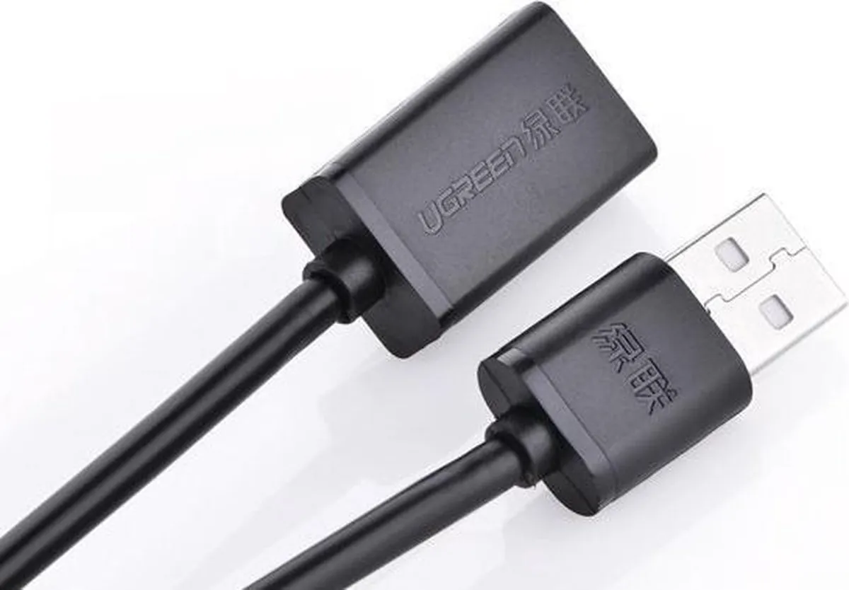 Ugreen US103 USB 2.0 Verlengstuk 0,5m - Zwart