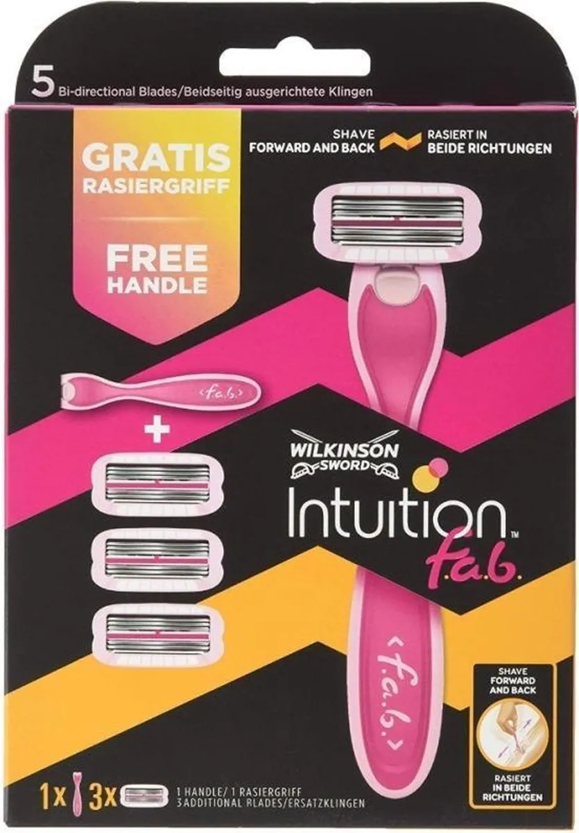 Wilkinson Sword Intuition Scheerapparaat - 4 Mesjes - 3 Stuks