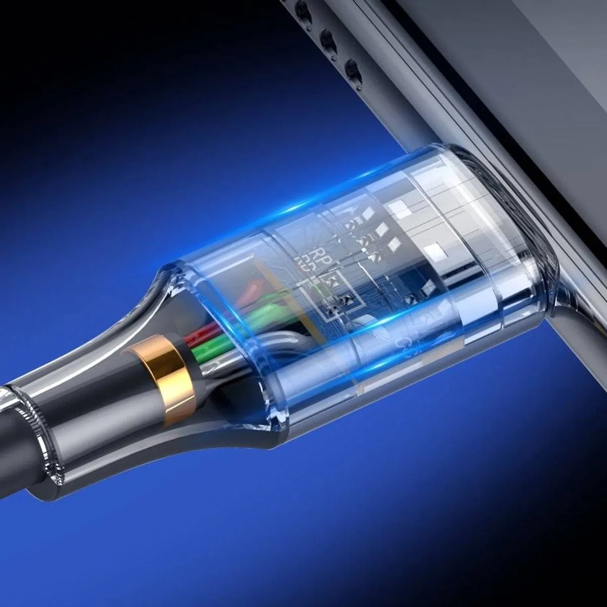 UGREEN USB-C 3A Snellaadadapterkabel 0,5m - Transparent