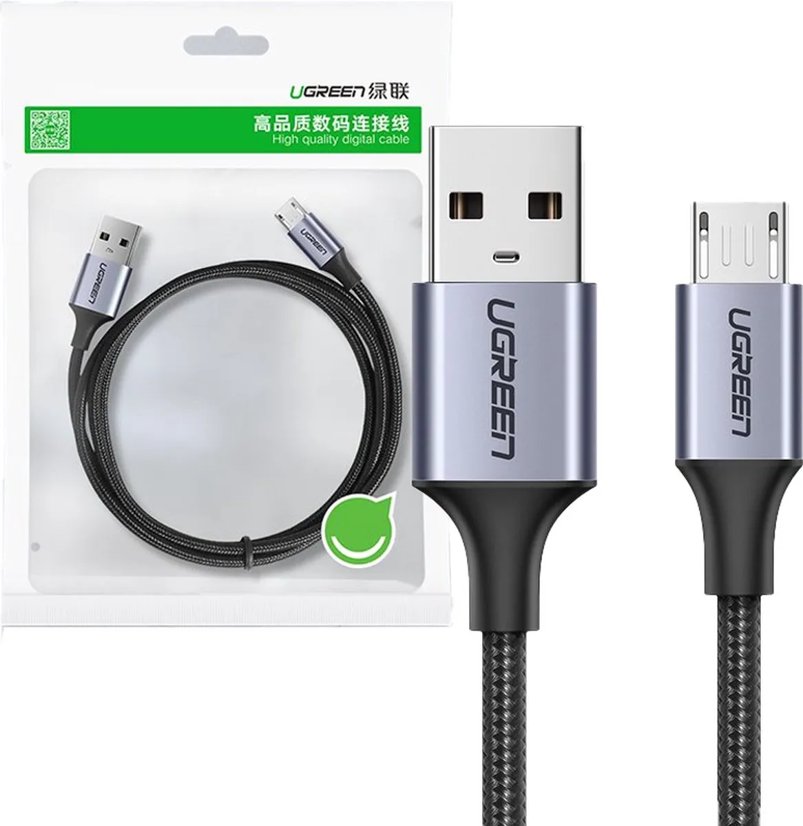 UGREEN USB naar Micro USB Kabel 1m