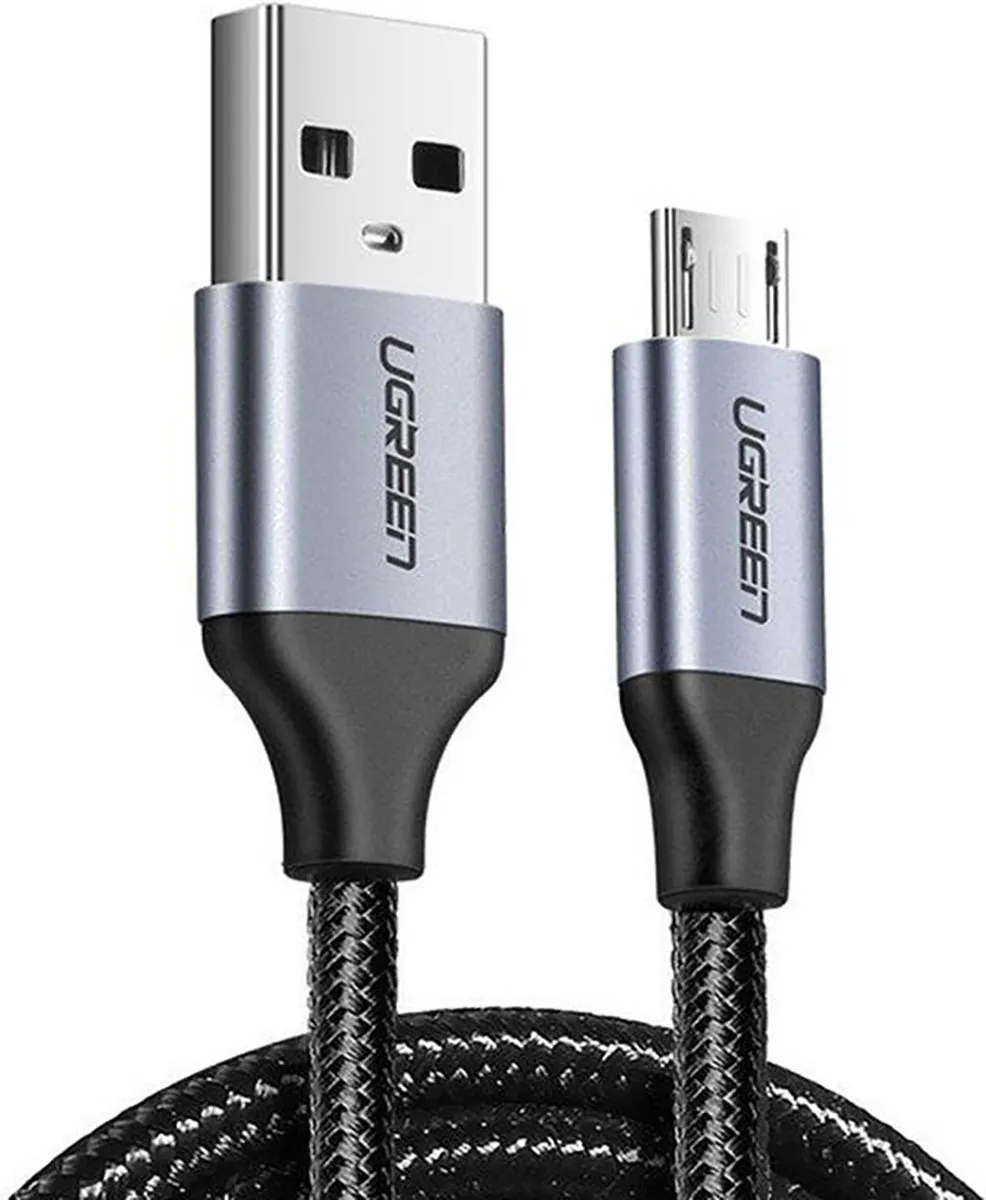 UGREEN USB naar Micro USB Kabel 1m - Grijs