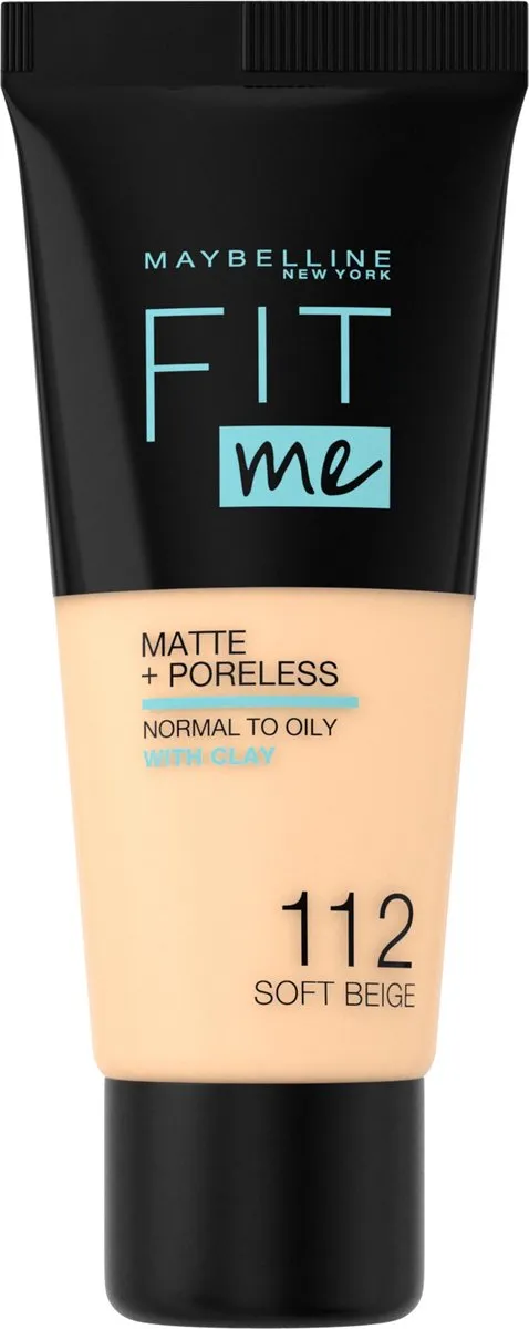 Maybelline Fit Me Matte + Poreless Foundation 112 Soft Beige