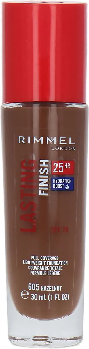 Rimmel London Lasting Finish 25 HR Foundation 605 Hazelnut