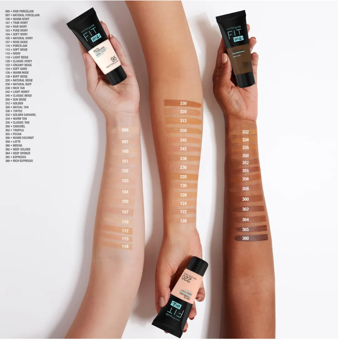 Maybelline Fit Me Matte + Poreless Foundation 104 Soft Ivory - 30ml - afbeelding 6 van 6