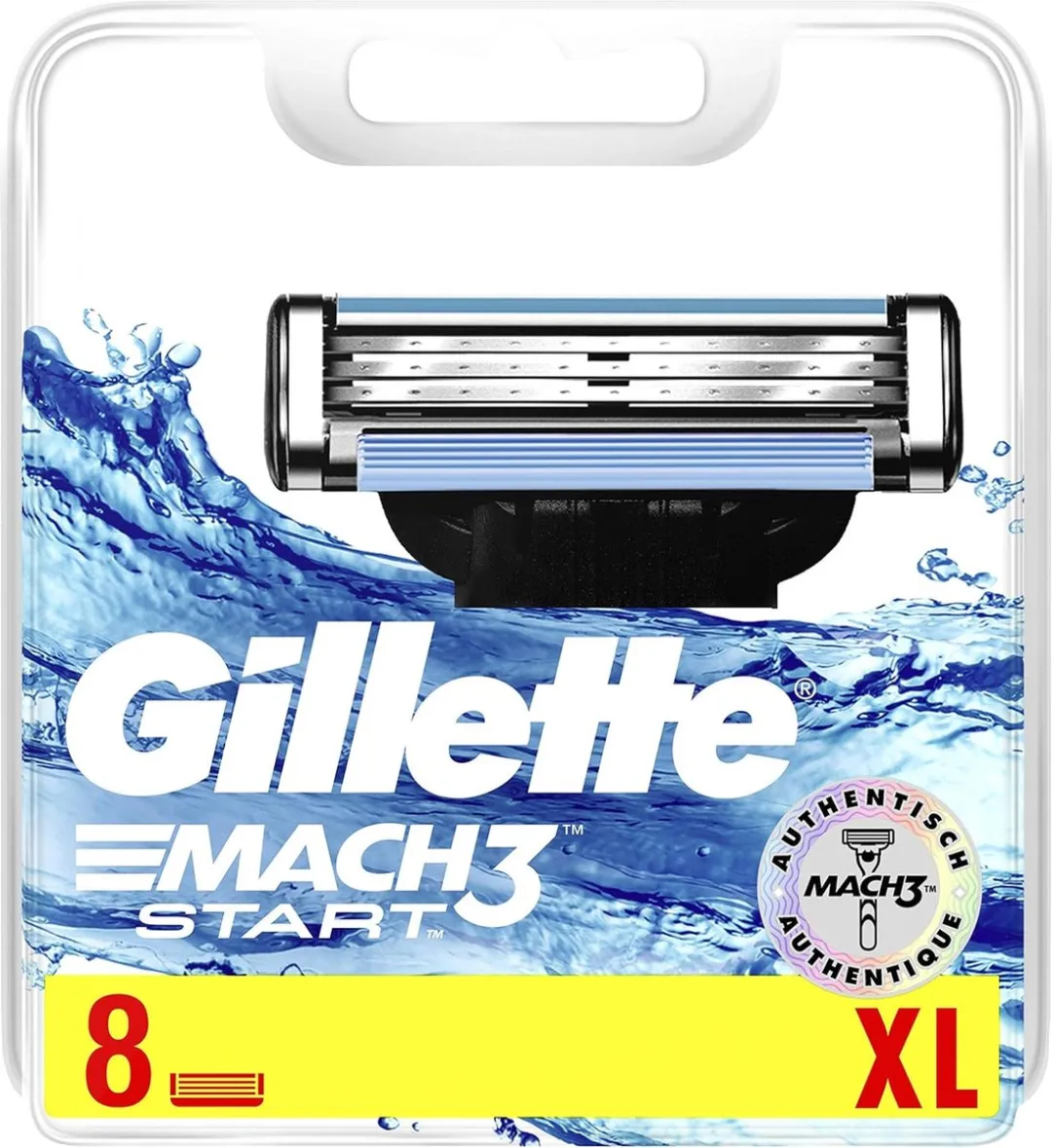 Gillette Mach 3 Scheermesjes 8 Stuks - Blauw
