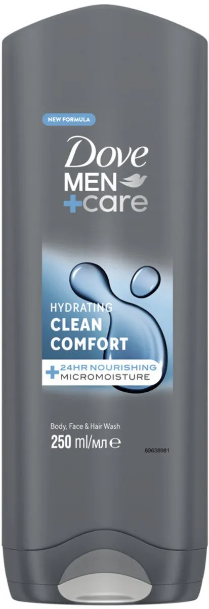 Dove Men+ Care Clean Comfort Douchegel 250ml - 6 Stuks