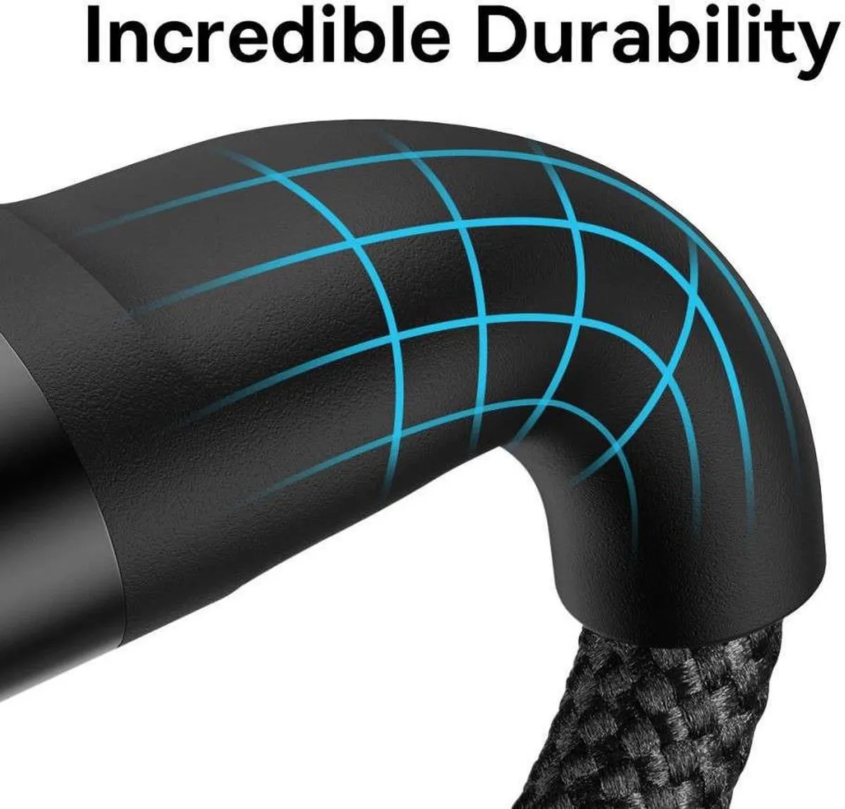 Baseus USB-A naar Lightning/USB-C/Micro USB Kabel 100W 1,2m - Paars