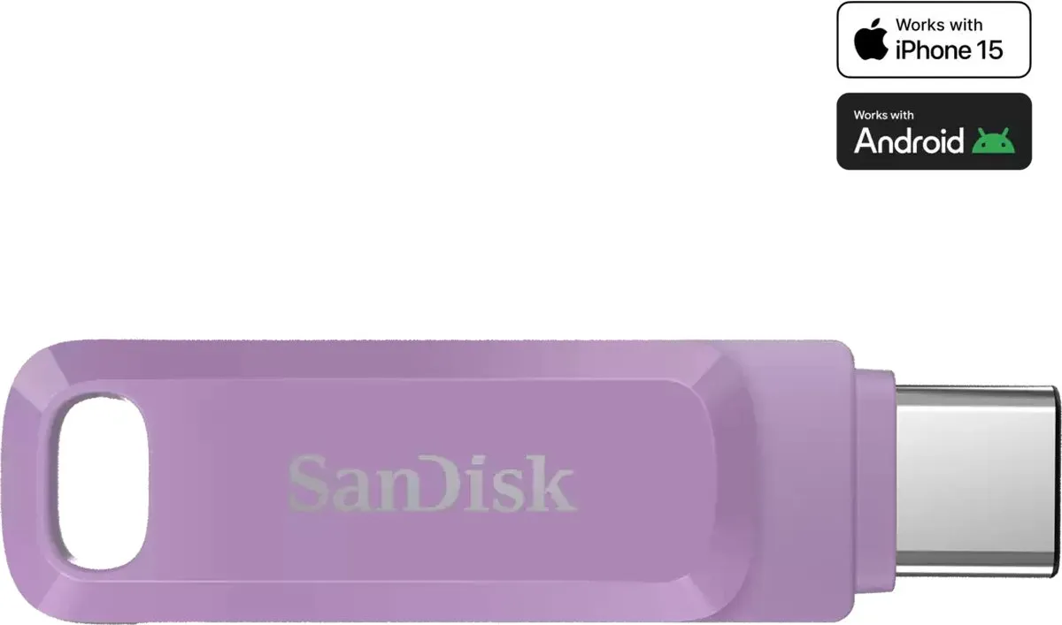 SanDisk Ultra Dual Drive Go 1TB USB-C - Lavendel