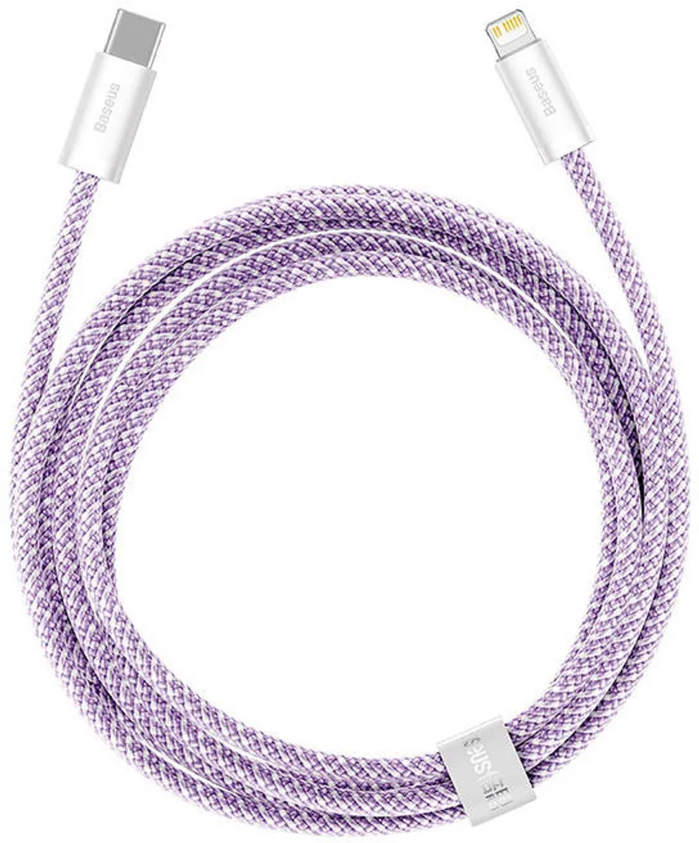 Baseus Dynamic Series USB-C naar Lightning Kabel 20W 2m - Transparant - afbeelding 6 van 6