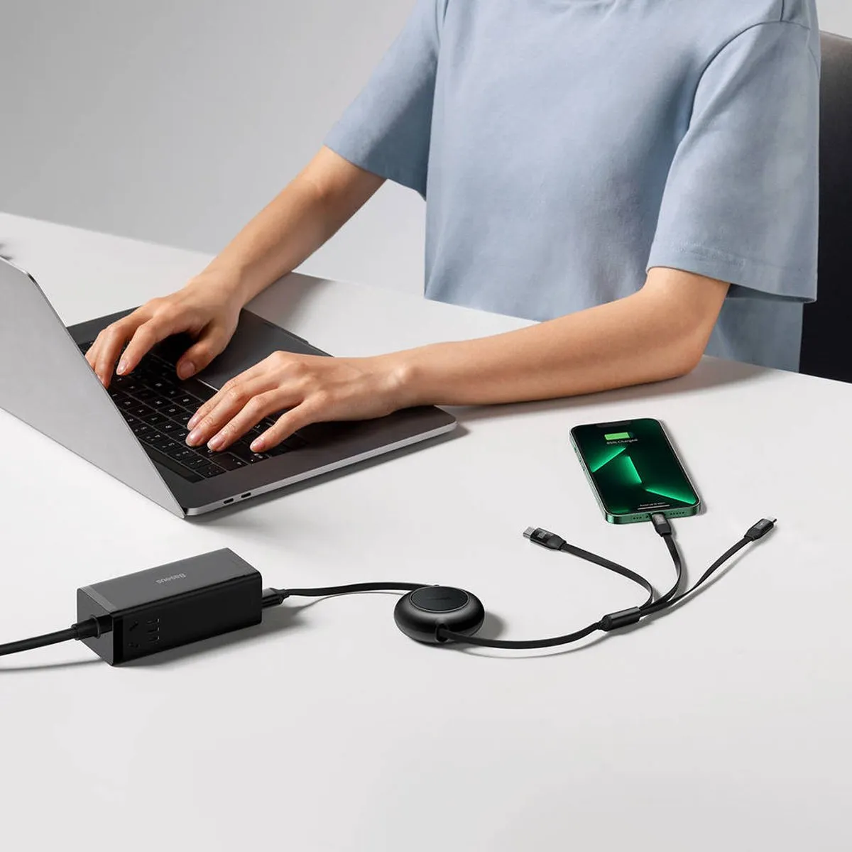 Baseus CAMJ010201 USB-kabel - Zwart