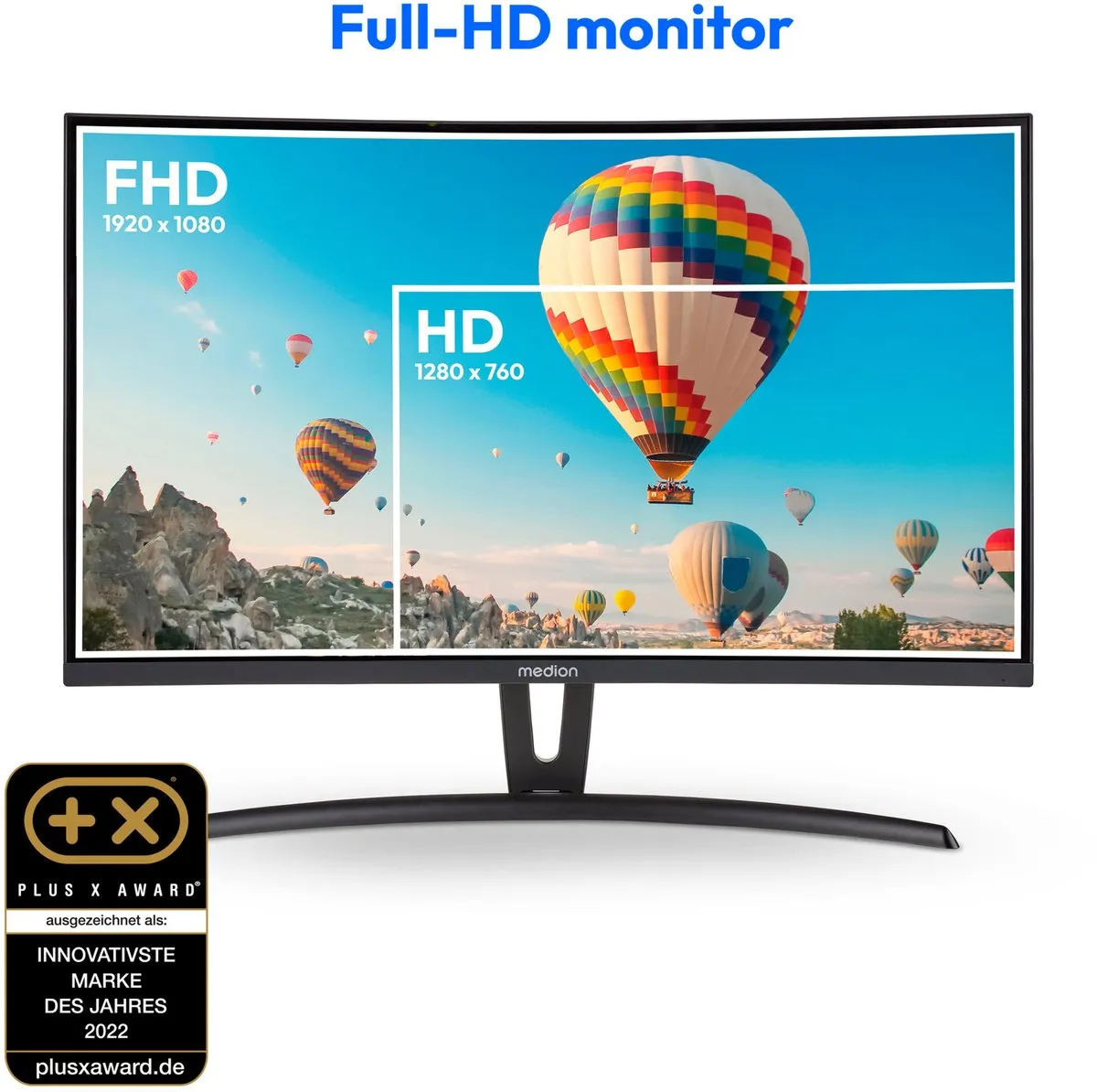 Medion P52710 MD22020 Curved Monitor 27" Full HD - Zwart