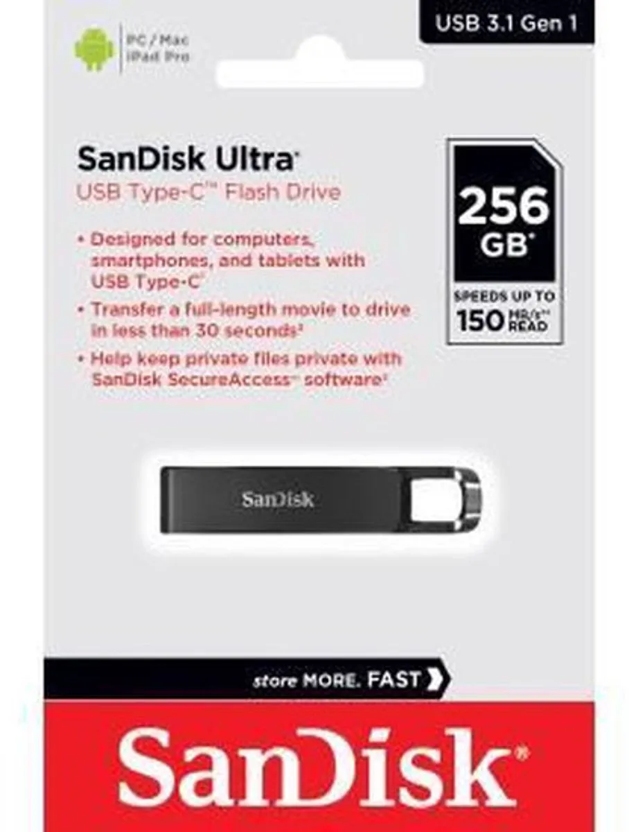 SanDisk Ultra SDCZ460-256G-G46 USB-C Flash Drive 256GB
