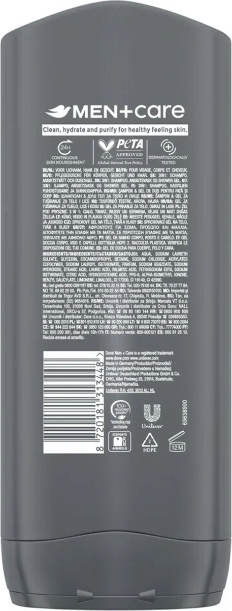 Dove Men+ Care Clean Comfort Douchegel 400ml