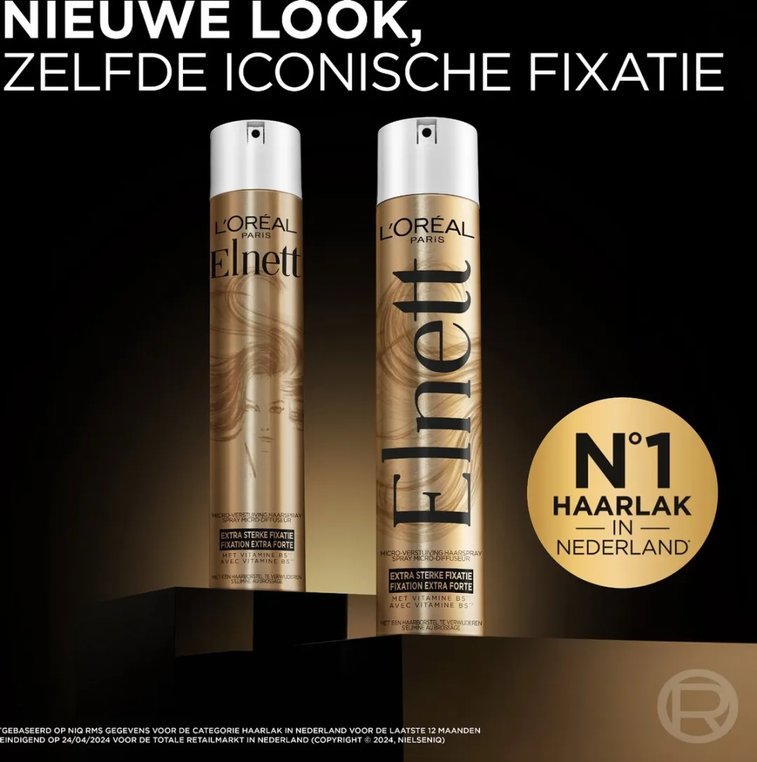 L'Oréal Paris Elnett Satin Haarlak 200ml - Extra Sterke Fixatie
