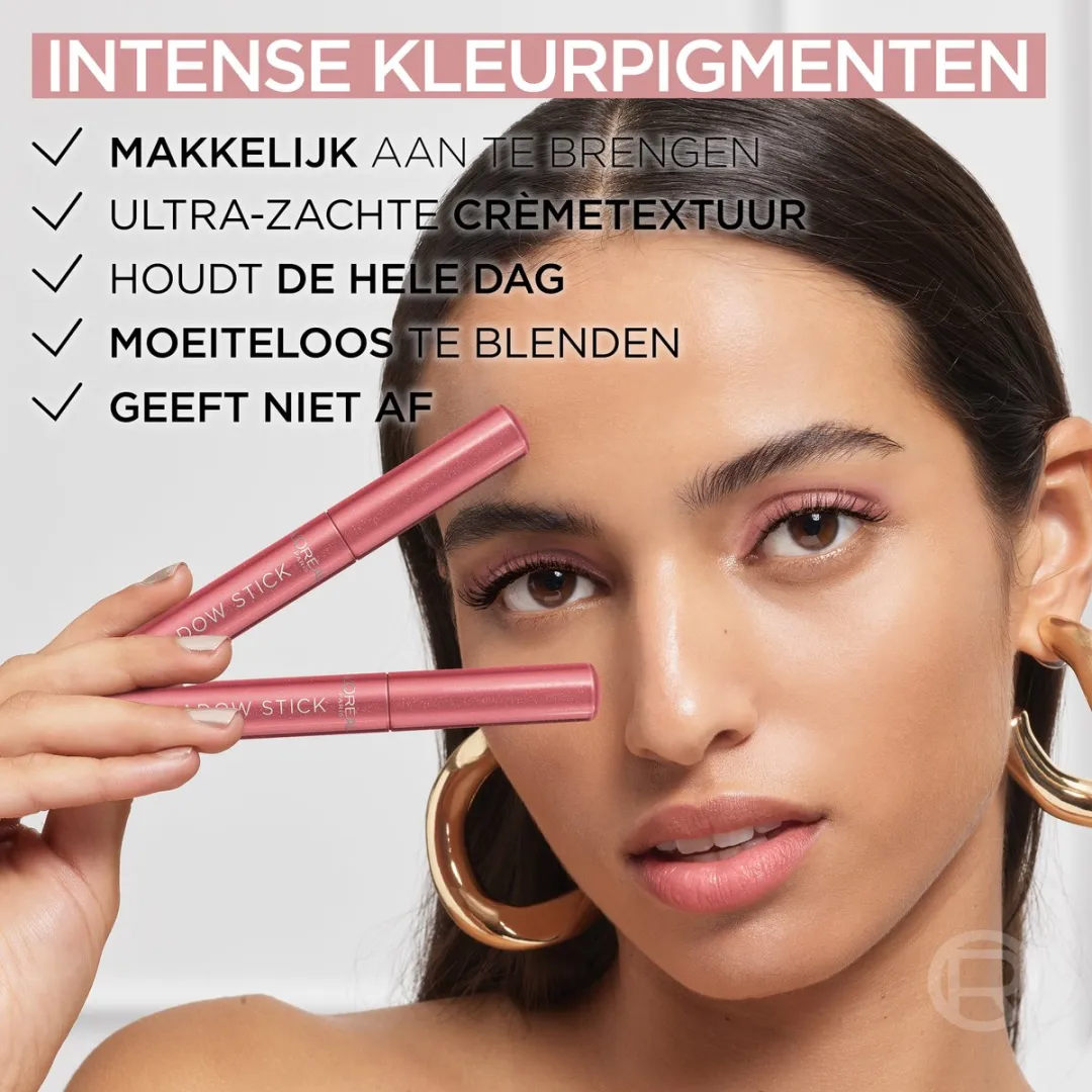 L'Oréal Paris Le Shadow Stick 118 Cloudy Rose Oogschaduwstick 5g