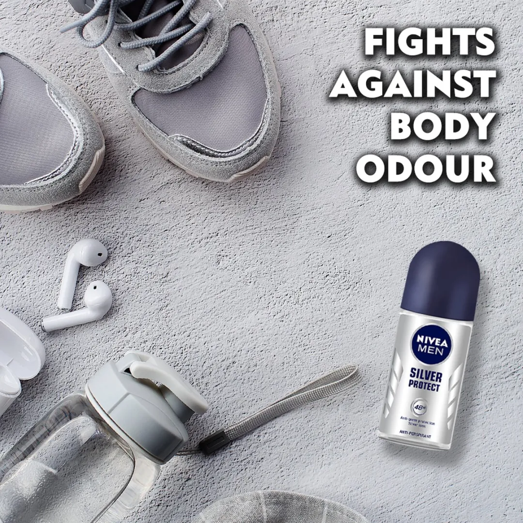 NIVEA Men Silver Protect Deo Roller - 6x50ml