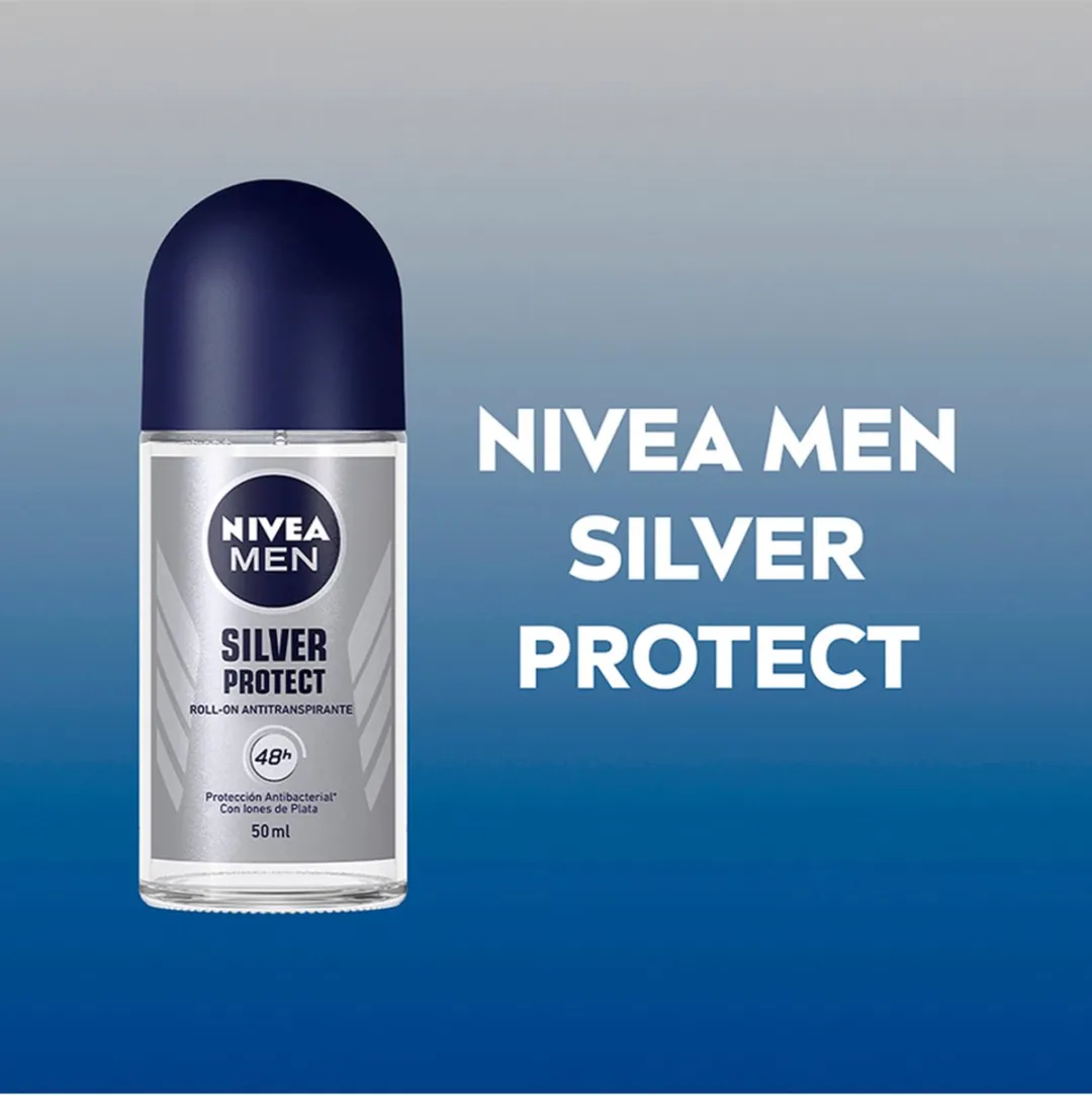 NIVEA Men Silver Protect Deo Roller - 6x50ml