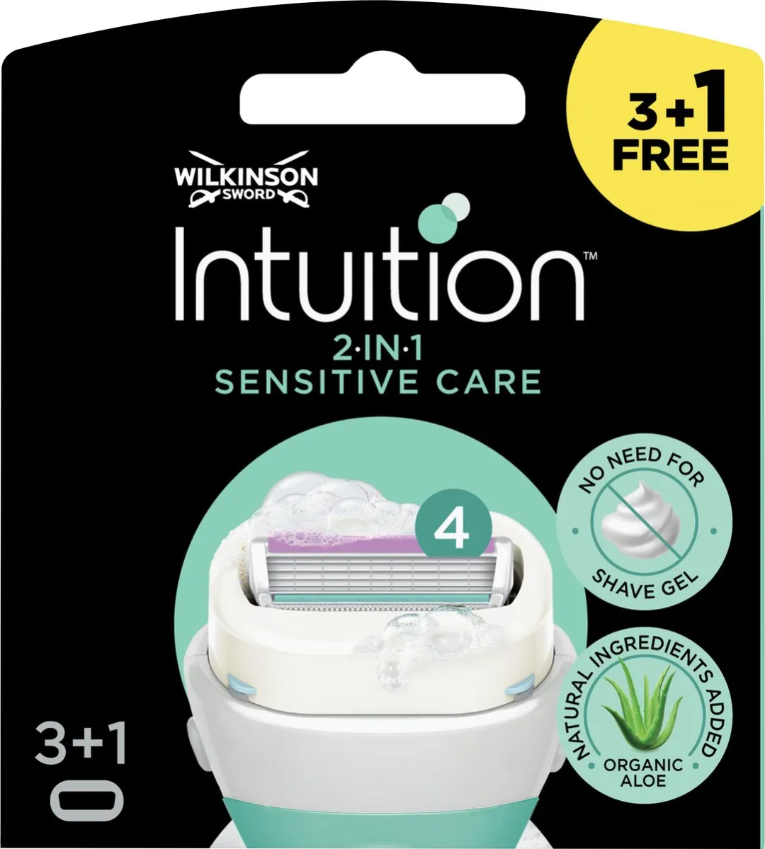Wilkinson Sword Intuition Sensitive Care Navulling 4 Stuks