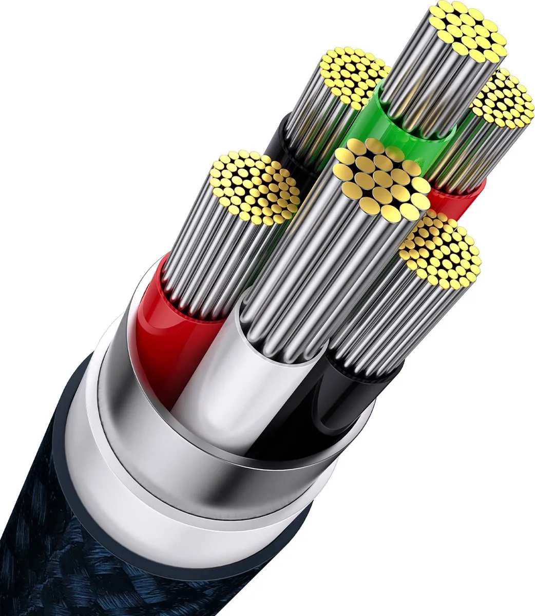Baseus Flash Series 3-in-1 Kabel 66W 1,2m - Blauw - afbeelding 6 van 6