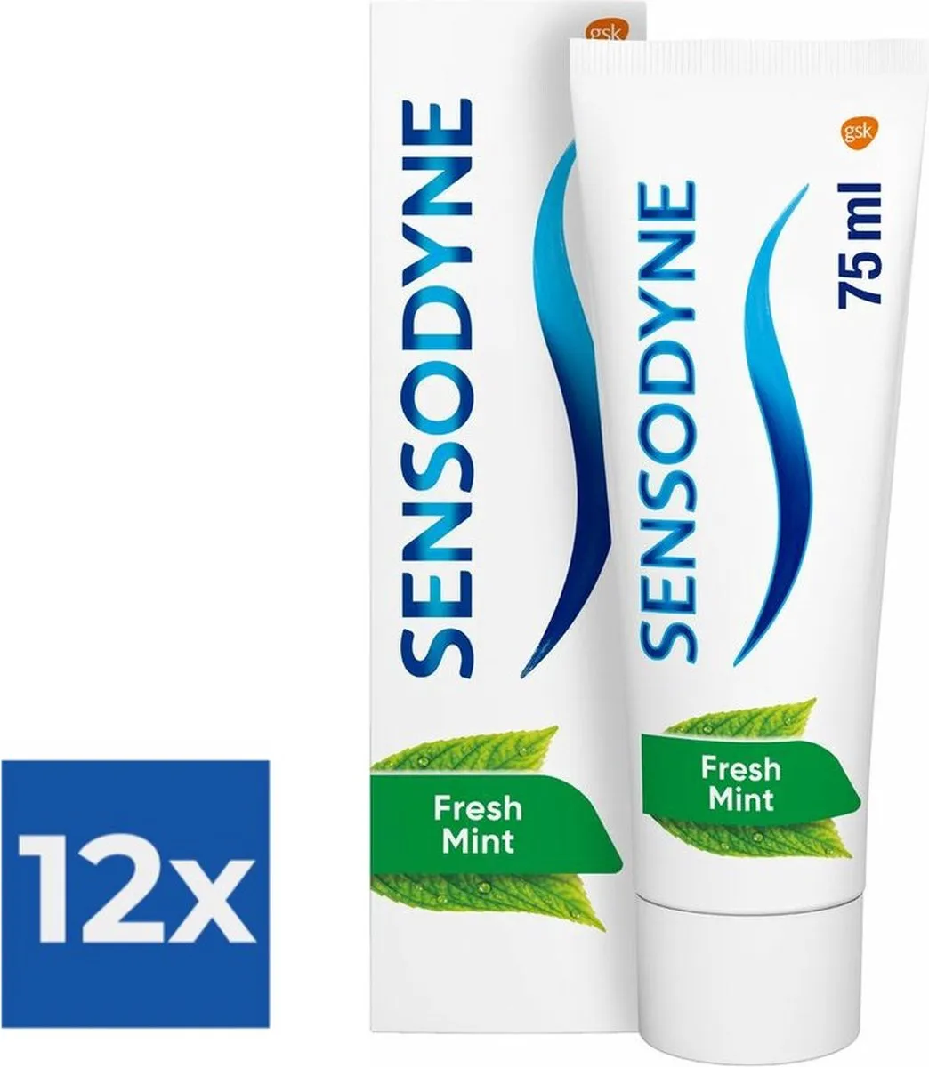 Sensodyne Fresh Mint Tandpasta - 12x75ml
