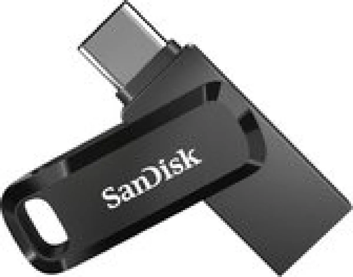 SanDisk Ultra Dual Drive Go SDDDC3-064G-G46 USB-stick 64GB - Zwart