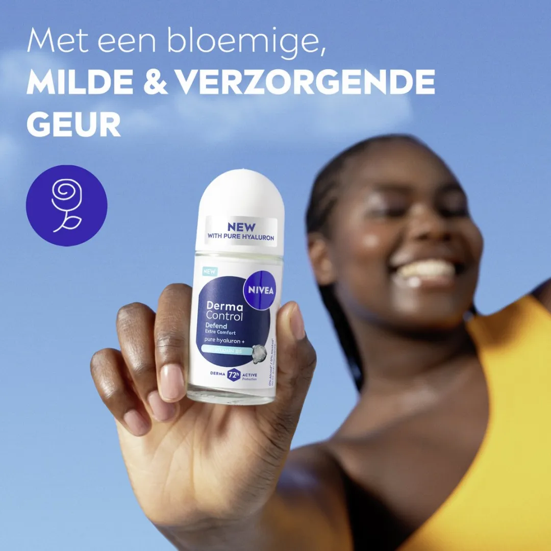 NIVEA Derma Control Defend Anti-Transpirant Roller - 300ml (6x50ml)