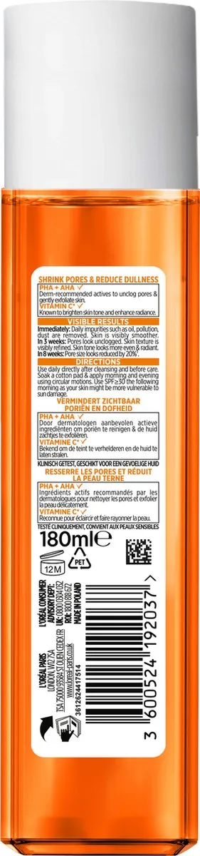 L'Oréal Paris Revitalift Vitamin C Pore Perfecting Toner 180ml