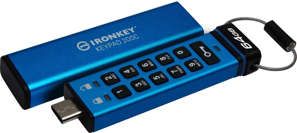 Kingston IronKey 64GB USB-C Keypad 200C - FIPS 140-3 Lvl 3