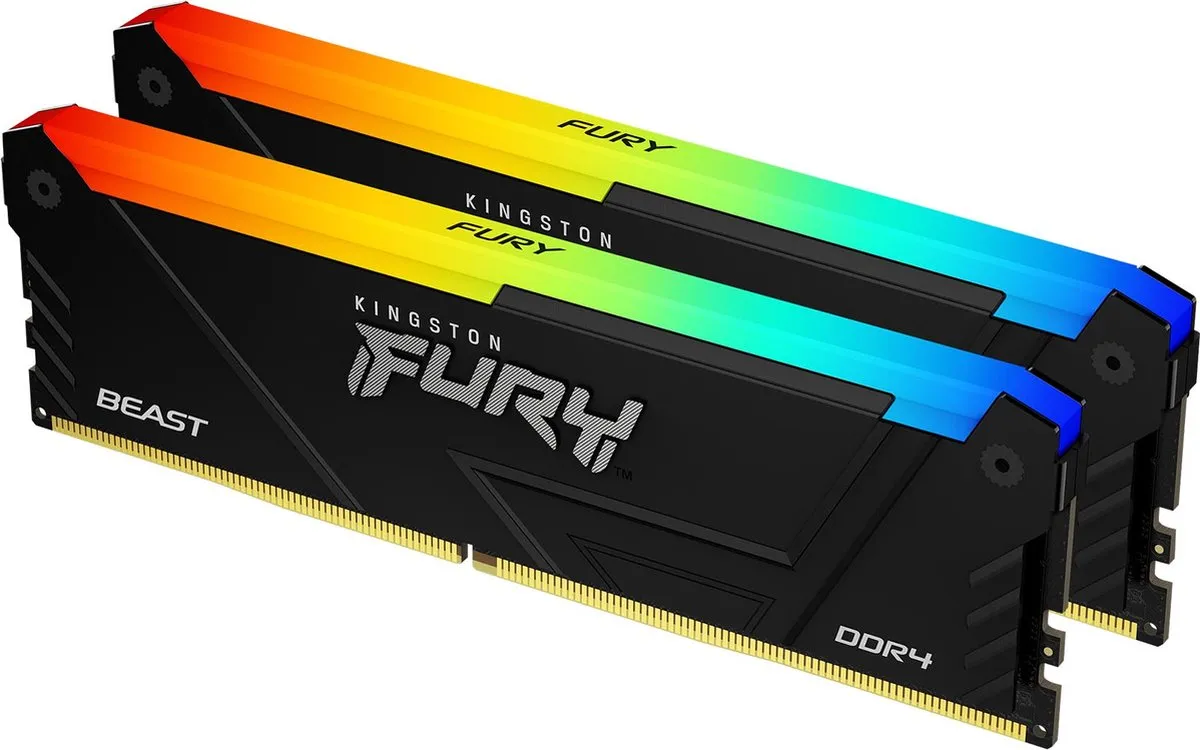 Kingston Fury Beast KF436C17BB2AK2/16 DDR4 RAM 16GB 3600MHz 2x8GB RGB