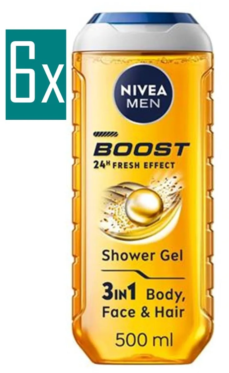 NIVEA MEN Boost Douchegel 3-in-1