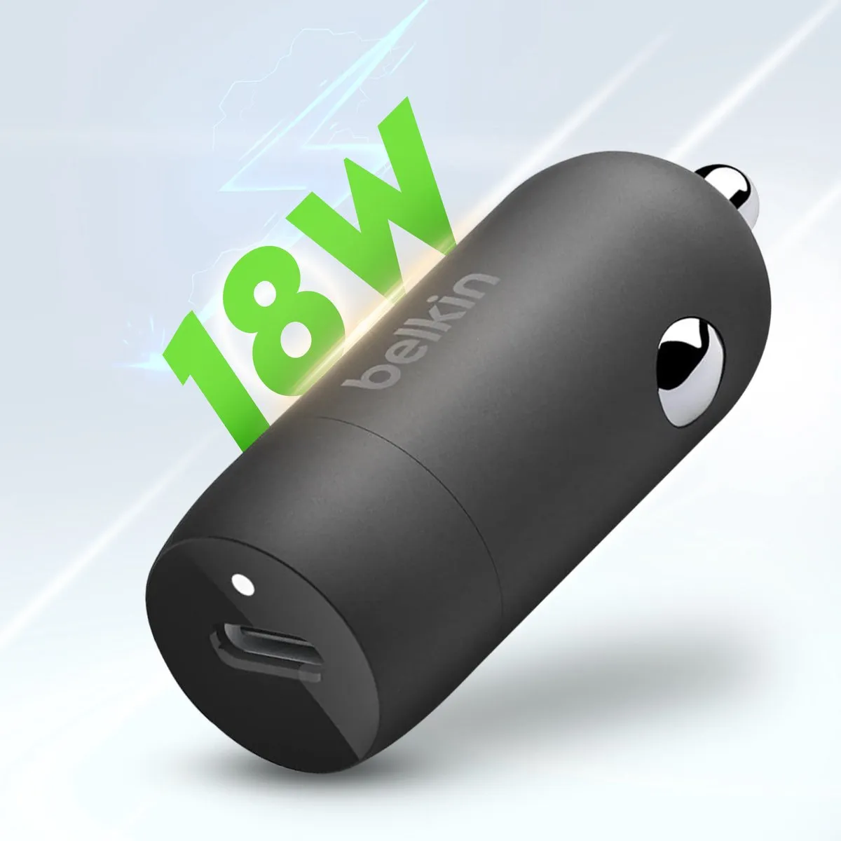 Belkin USB-C Auto Power Delivery Lader 18W - 1.2m Lightning Kabel - Zwart - afbeelding 6 van 6