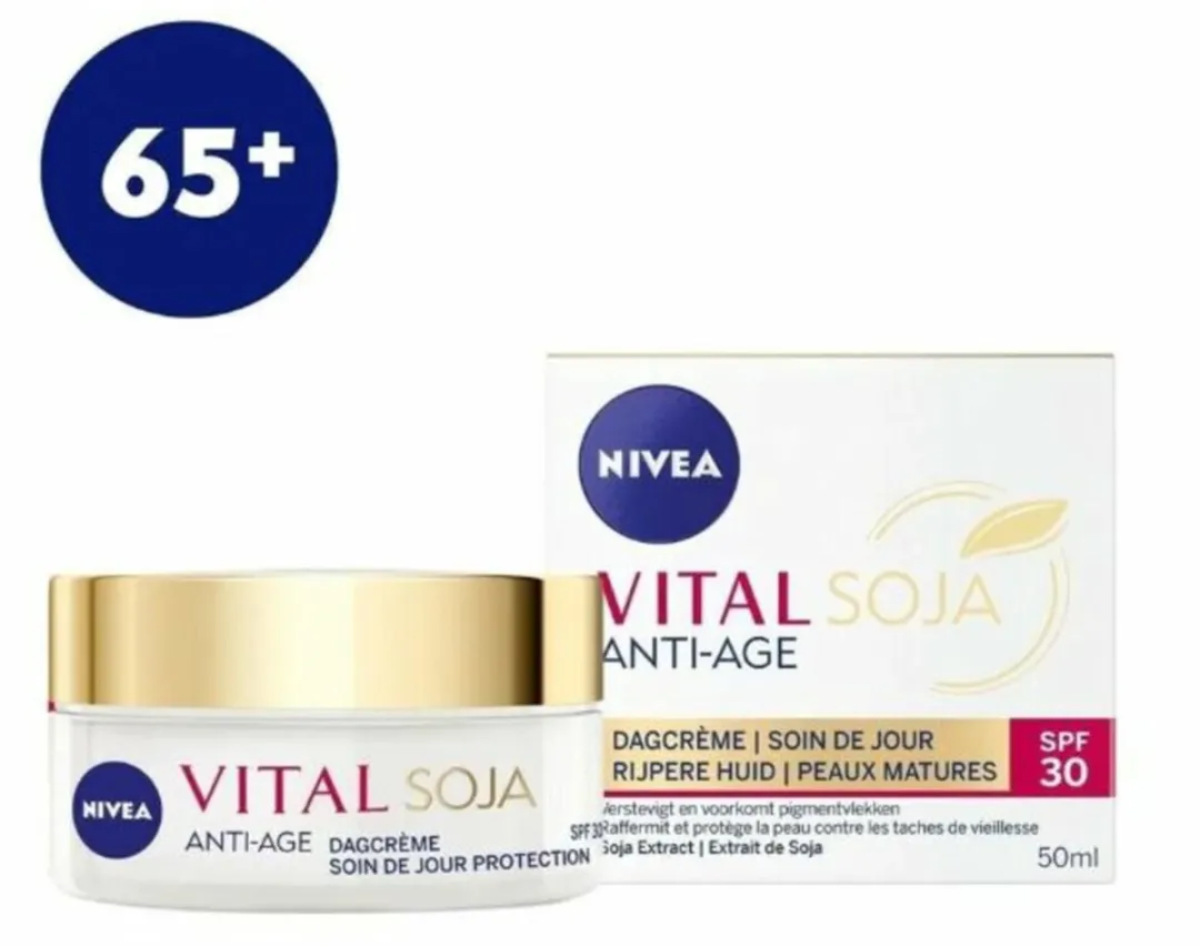 NIVEA VITAL Soja Dagcrème SPF 30 - 200ml (4x50ml)
