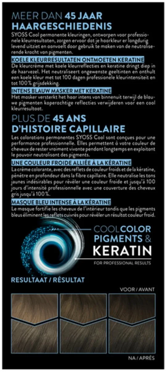 SYOSS - Permanent Coloration 5-95 - Haarverf - Permanente Haarkleuring - Cool Lichtbruin - Grijsdekking - Vermindert Haarbreuk - Bulkverpakking - 20 stuks