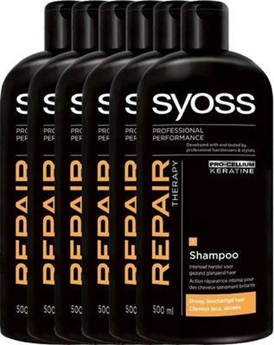 SYOSS Repair Therapy Shampoo - 6x500ml