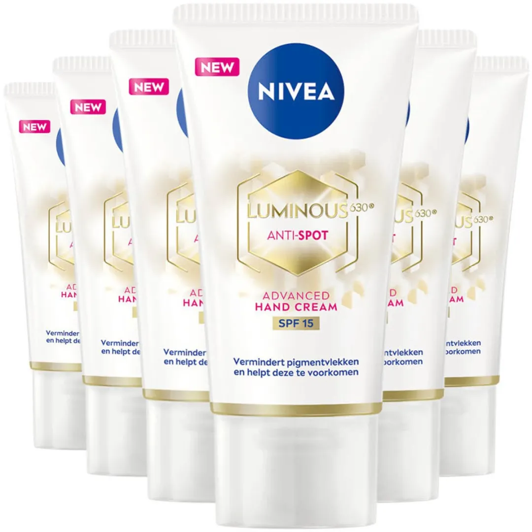 NIVEA Luminous Handcrème 50ml - 6 Stuks