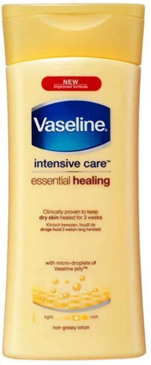Vaseline Essential Healing Bodylotion 600ml - 3 Stuks