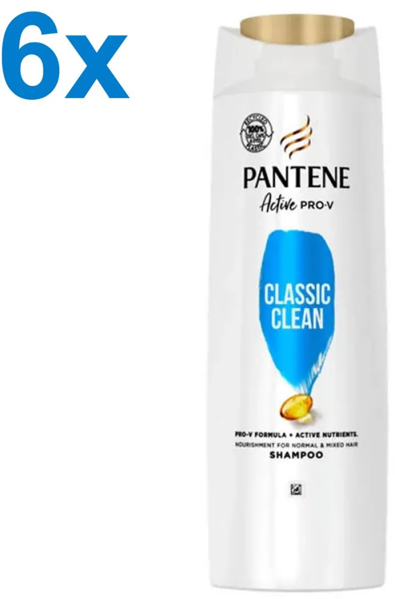Pantene Classic Clean Shampoo 2400ml (6x400ml)