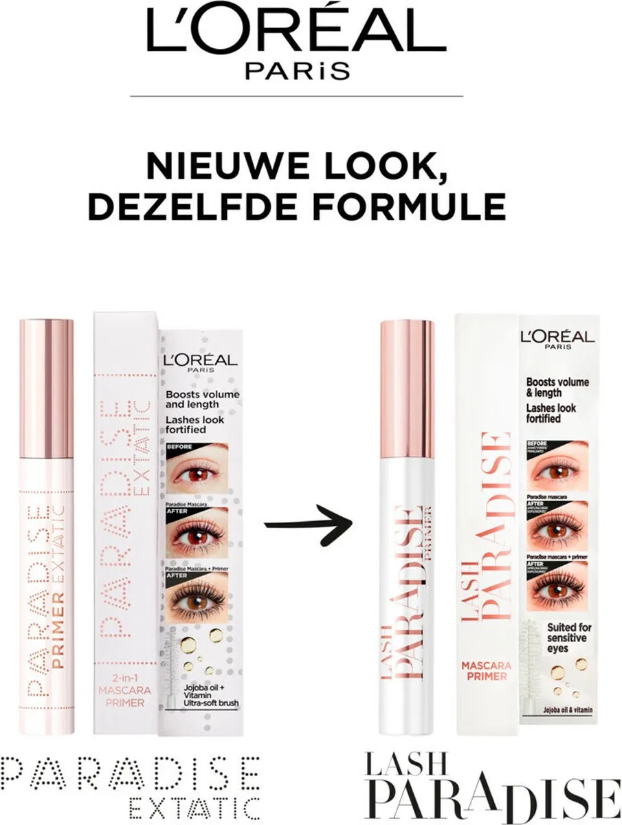 L'Oréal Lash Paradise Mascara Primer - 4 Stuks