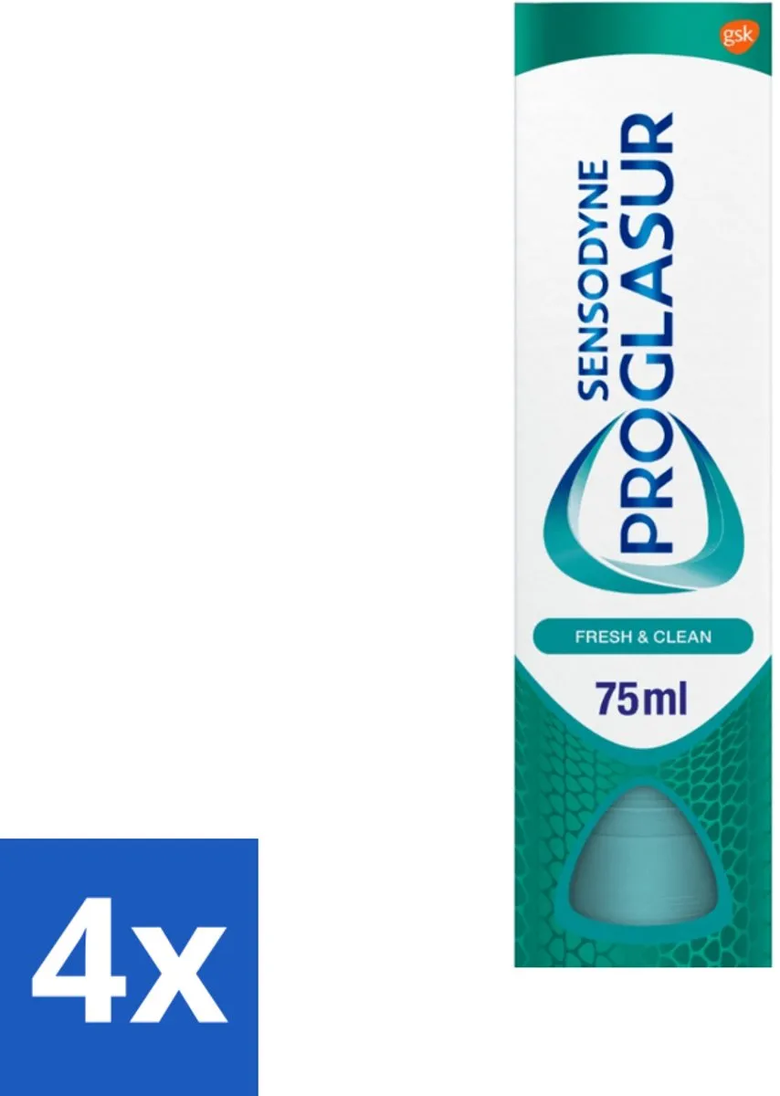 Sensodyne Proglasur Fresh & Clean Tandpasta 300ml (4x75ml)