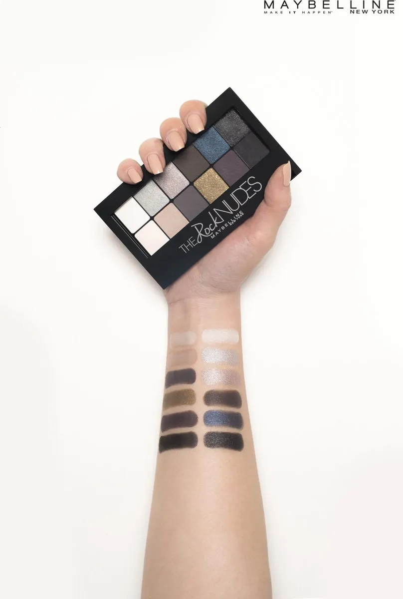 Maybelline The Rock Nudes Palette Oogschaduw - 12 Kleuren