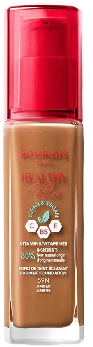Bourjois Healthy Mix Vegan Foundation 59 Amber - 30ml