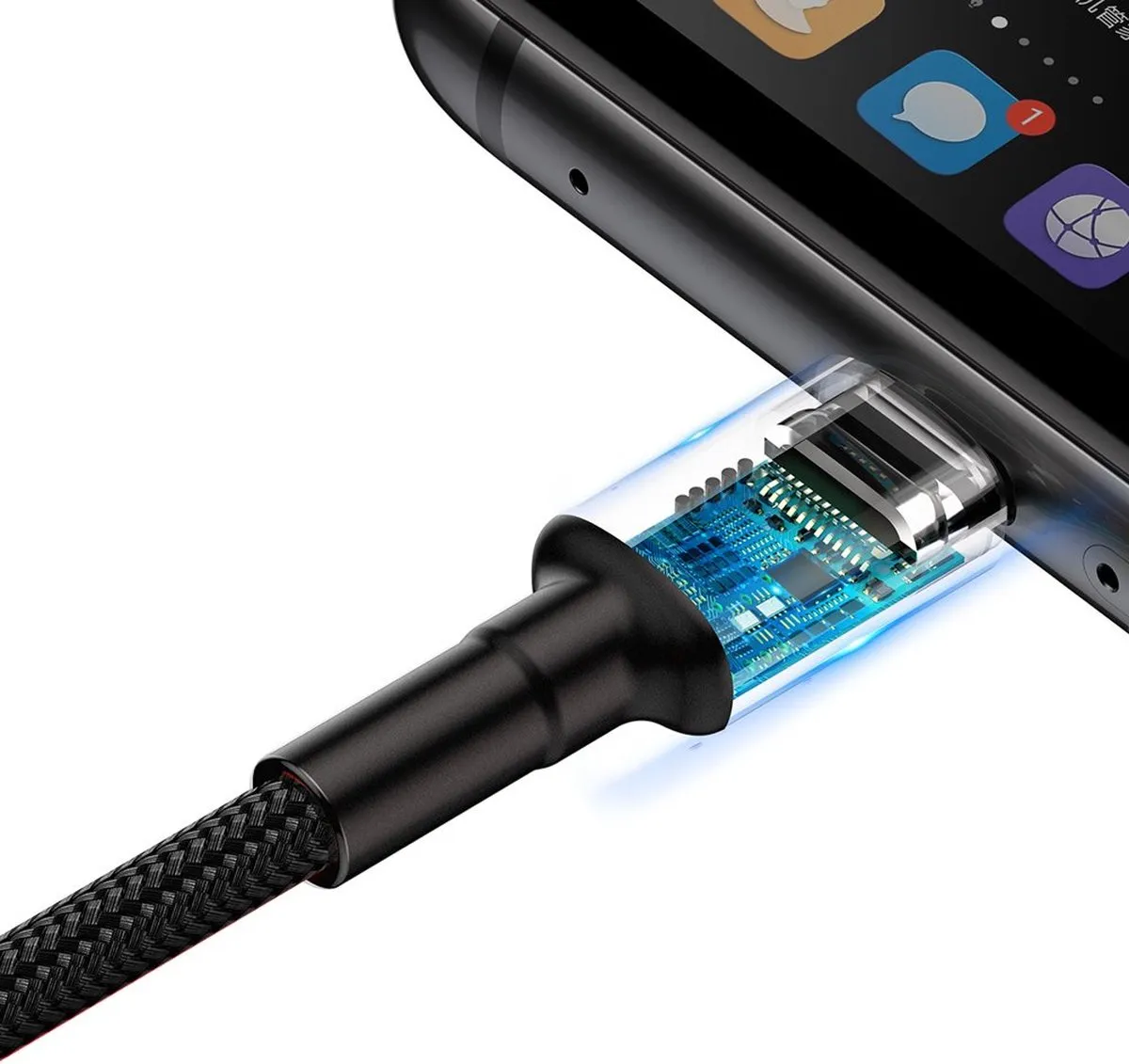 Baseus Cafule USB-C Kabel 40W QC3.0 1m - Zwart